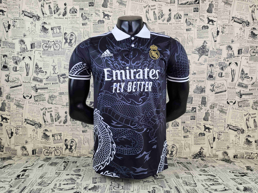 Camisa Real Madrid "Black Dragon Edition" 23/24 (Versão Torcedor) | EDIÇÃO ESPECIAL