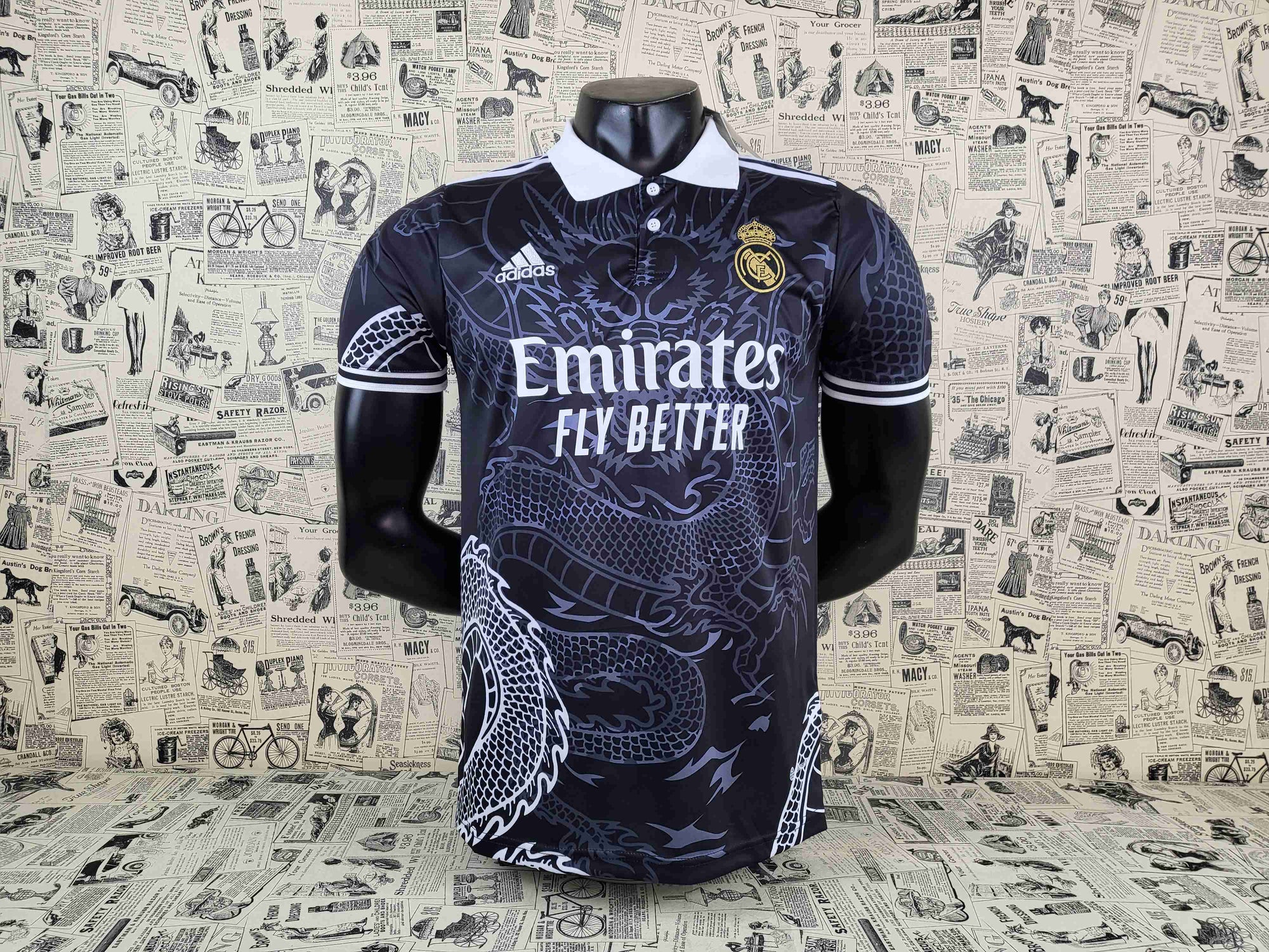Camisa Real Madrid "Black Dragon Edition" 23/24 (Versão Torcedor) | EDIÇÃO ESPECIAL
