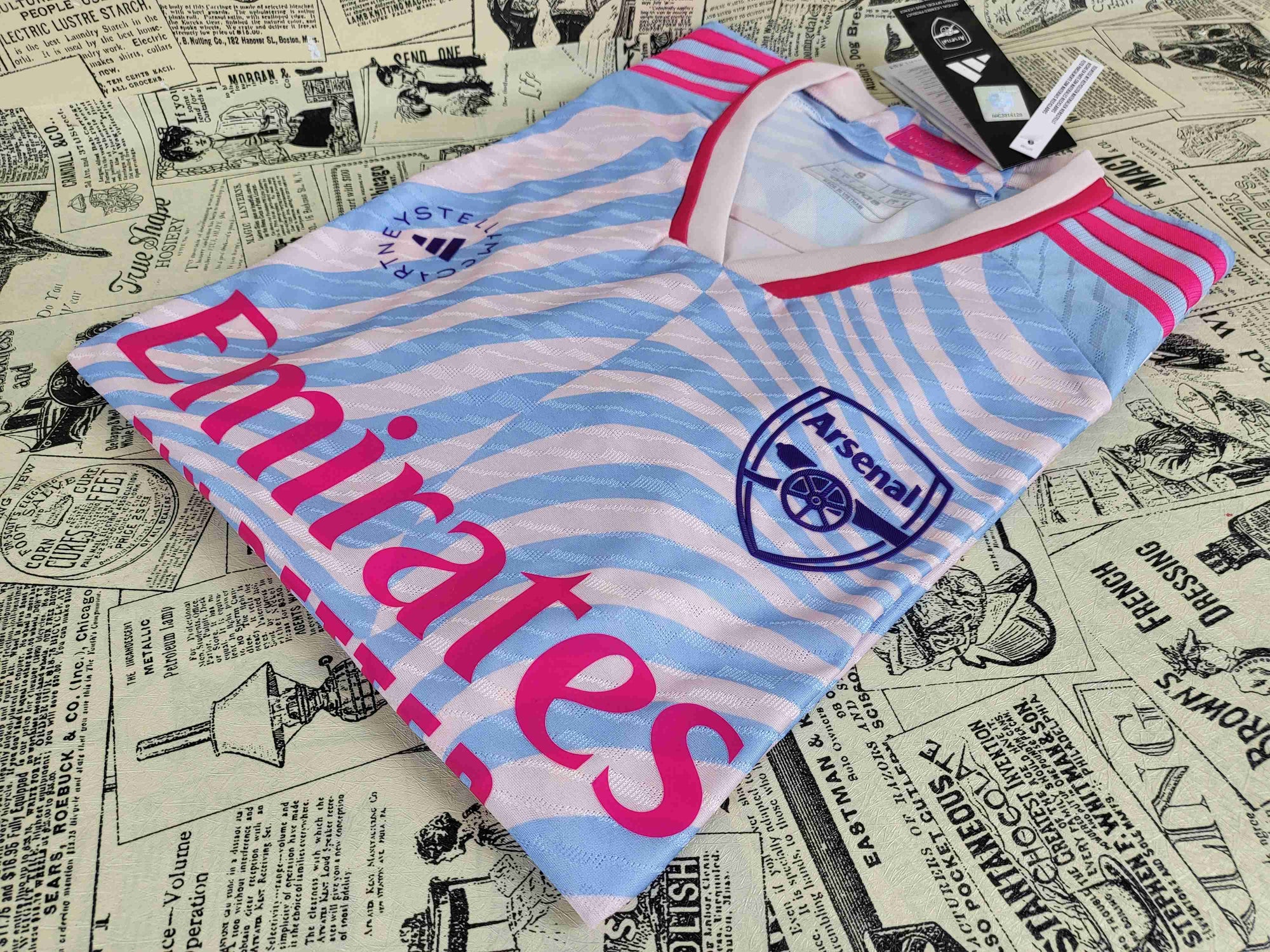 Camisa Arsenal F.C. "Blue Pink" 23/24 (Versão Jogador) | EDIÇÃO ESPECIAL