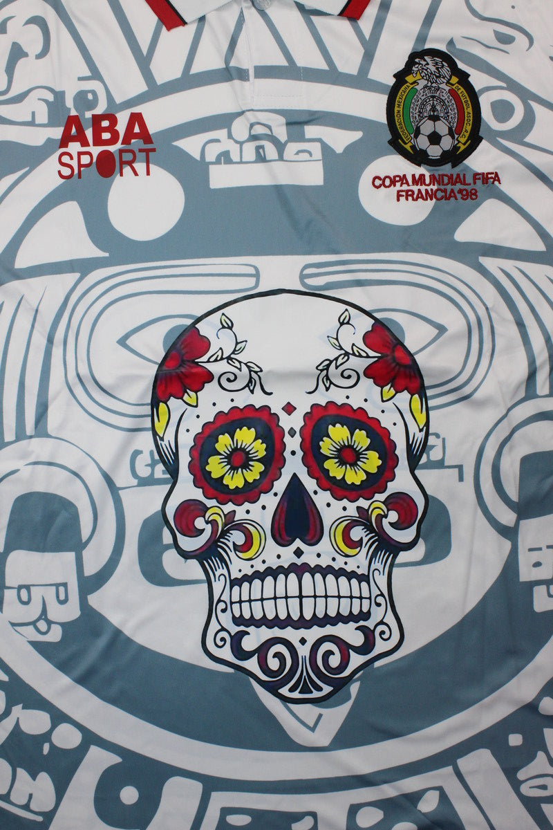 Camisa Seleção do México " 1998 Halloween / Branca" (Versão Retro Torcedor) | EDIÇÃO ESPECIAL
