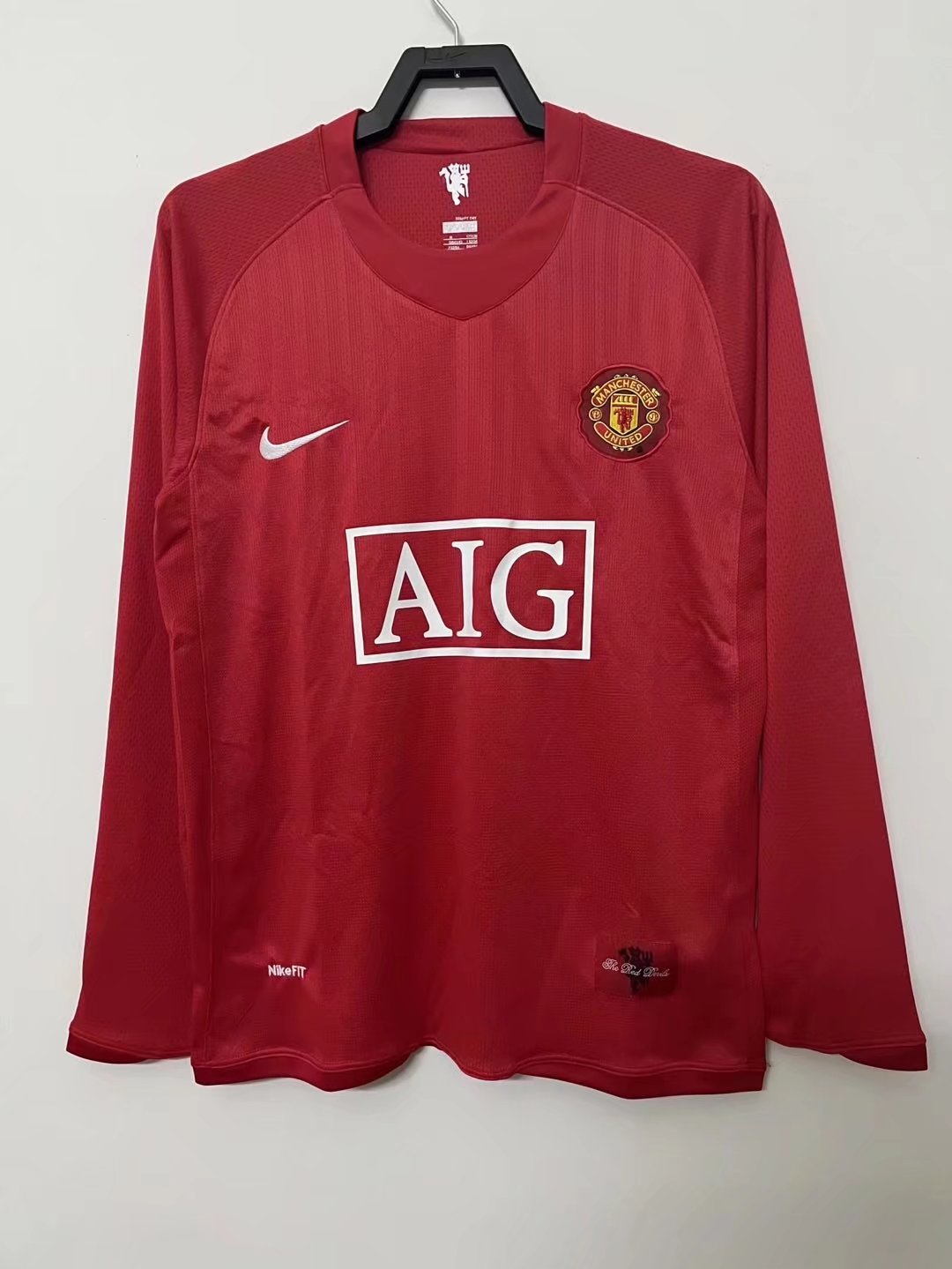Camisa Manchester United Home 07/09 (Versão Manga Longa Retrô)