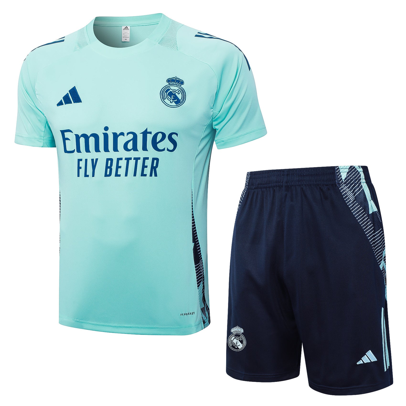 Kit Pre-Treino Real Madrid CF Conjunto Adulto/Infantil (Versão Torcedor)