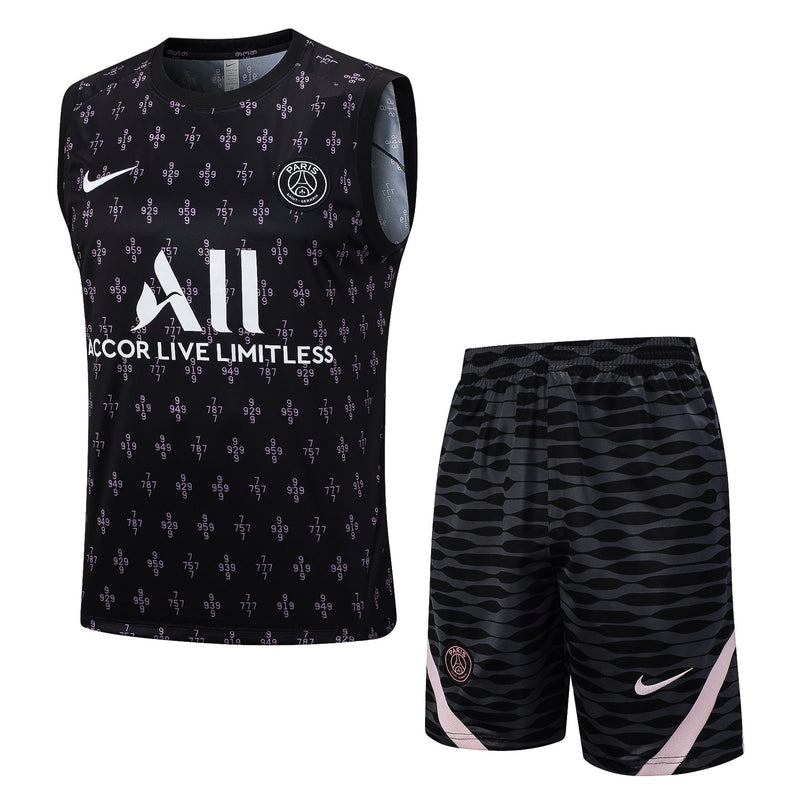 Conjunto Regata Paris Saint Germain - Preto e Rosa