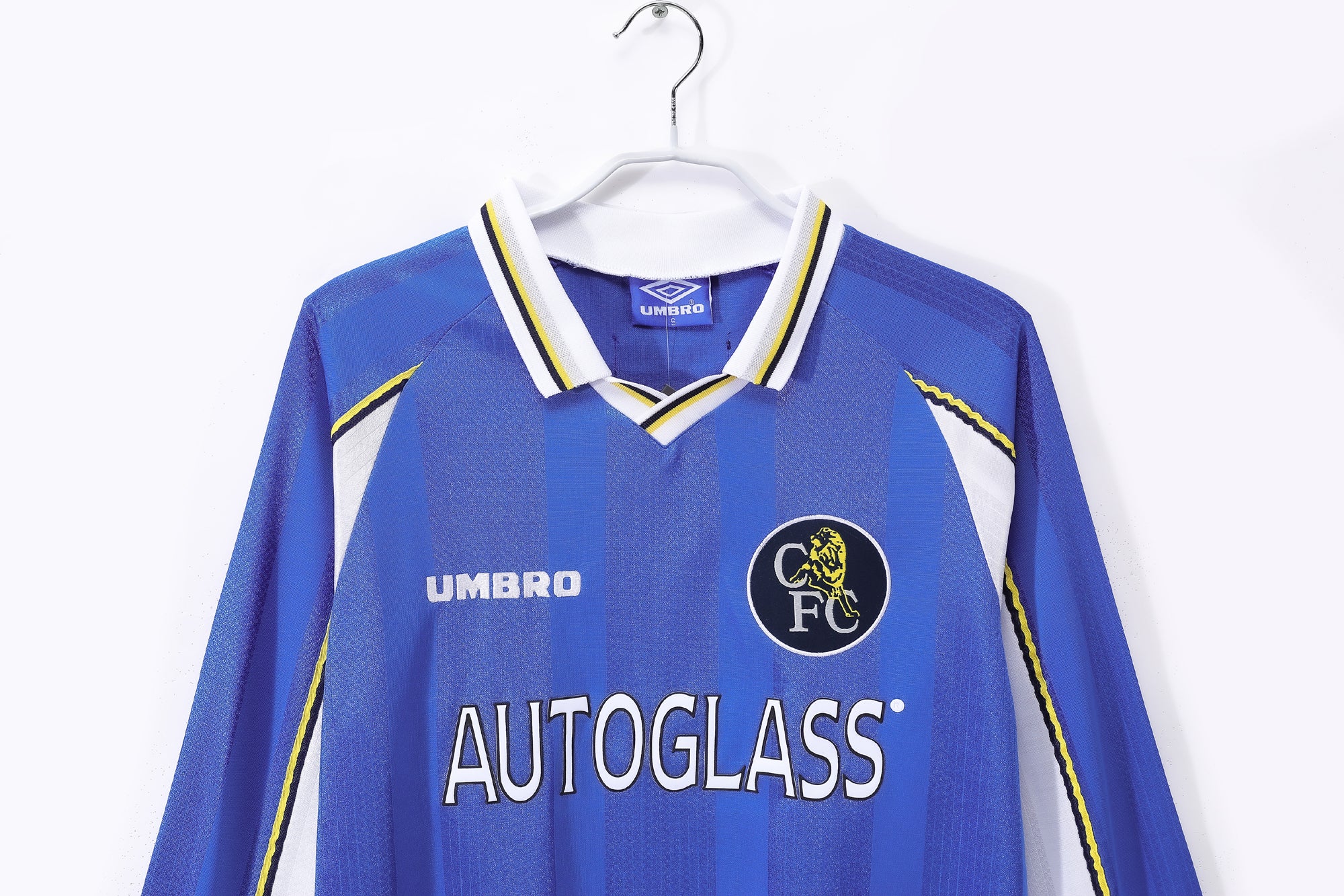 Camisa Chelsea F.C. Home 1997/1999 (Versão Manga Longa Torcedor Retro)