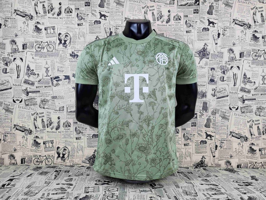 Camisa FC Bayern Munich "Green Flower" 23/24 (Versão Torcedor) | EDIÇÃO ESPECIAL