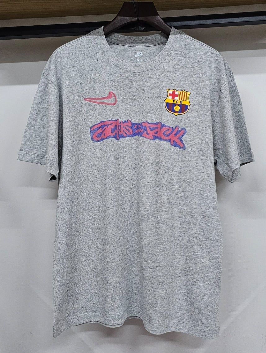 Camisa Casual Especial FC Barcelona "Pink Cactus Jack"| Moda Esportiva