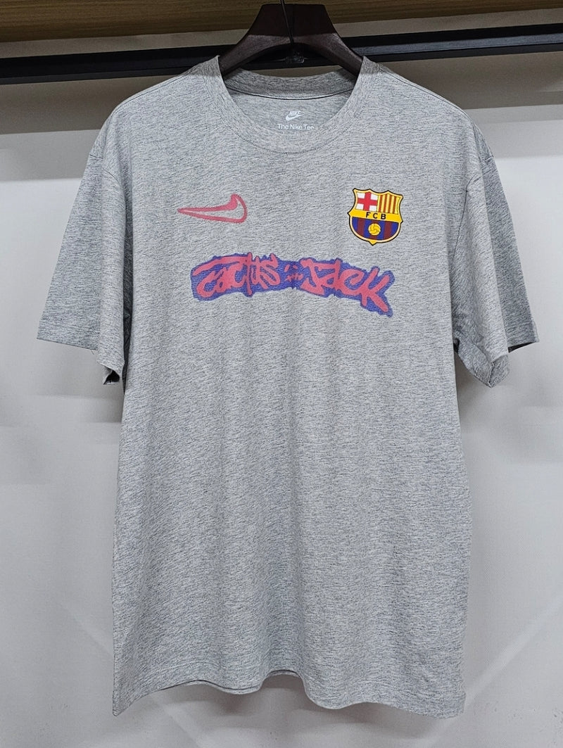 Camisa Casual Especial FC Barcelona "Pink Cactus Jack"| Moda Esportiva