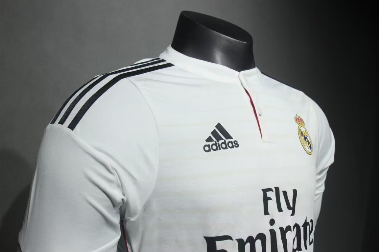 Camisa Real Madrid Home 14/15 (Versão Manga Longa Jogador Retrô)