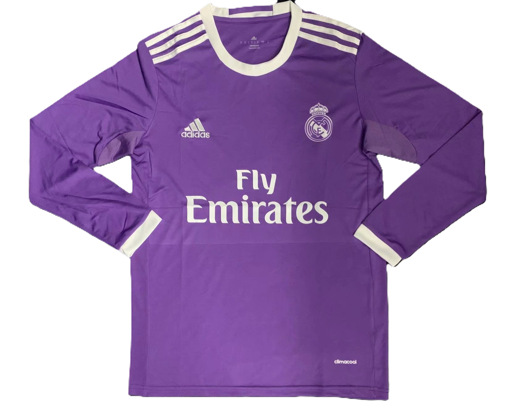 Camisa Real Madrid Away 16/17 (Versão Manga Longa Torcedor Retrô)