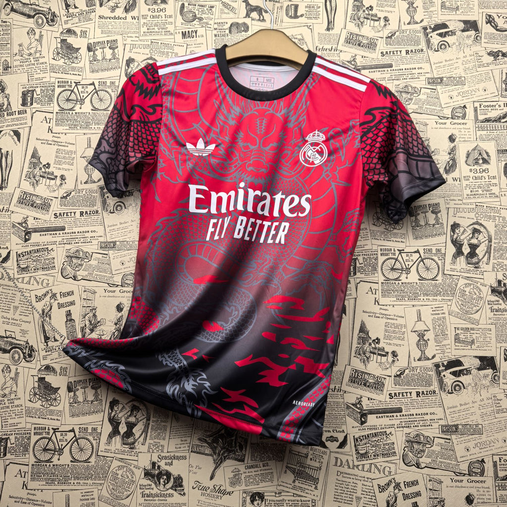 Camisa Real Madrid "Red Dragon" 24/25 (Versão Torcedor) | EDIÇÃO ESPECIAL
