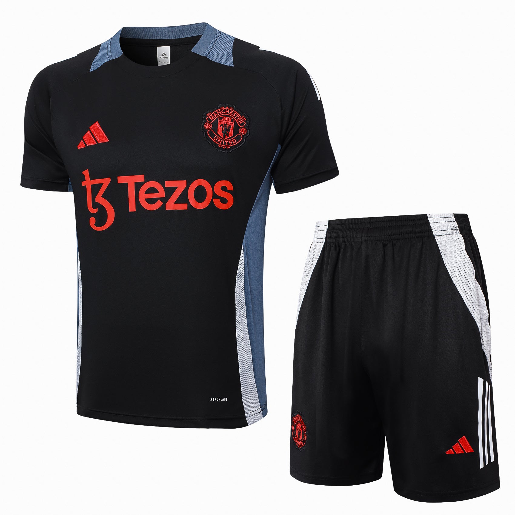 Kit Pre-Treino Manchester United F.C. Conjunto Adulto/Infantil (Versão Torcedor)
