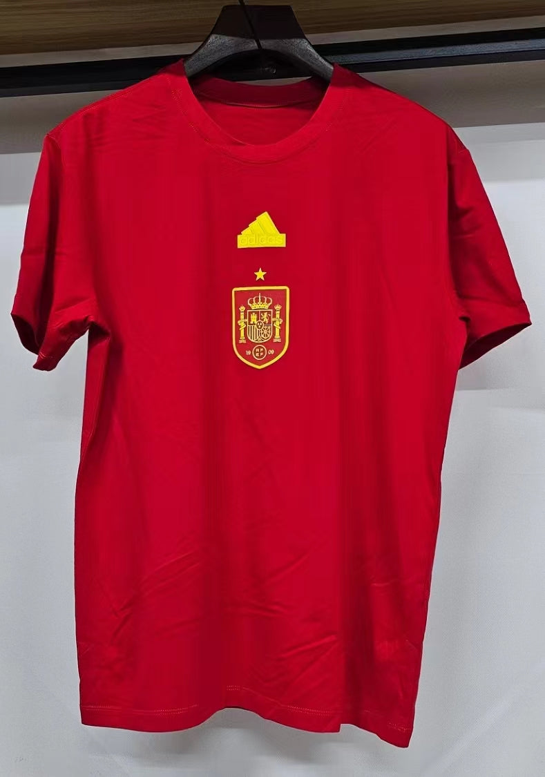 Camisa Casual Seleção da Espanha "Yellow Logo"  | Moda Esportiva