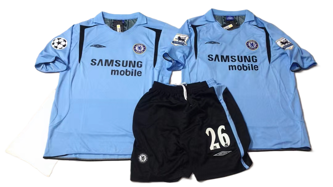 Kit Adulto Chelsea F.C. Away 2005/2006 (Versão Torcedor Retro)