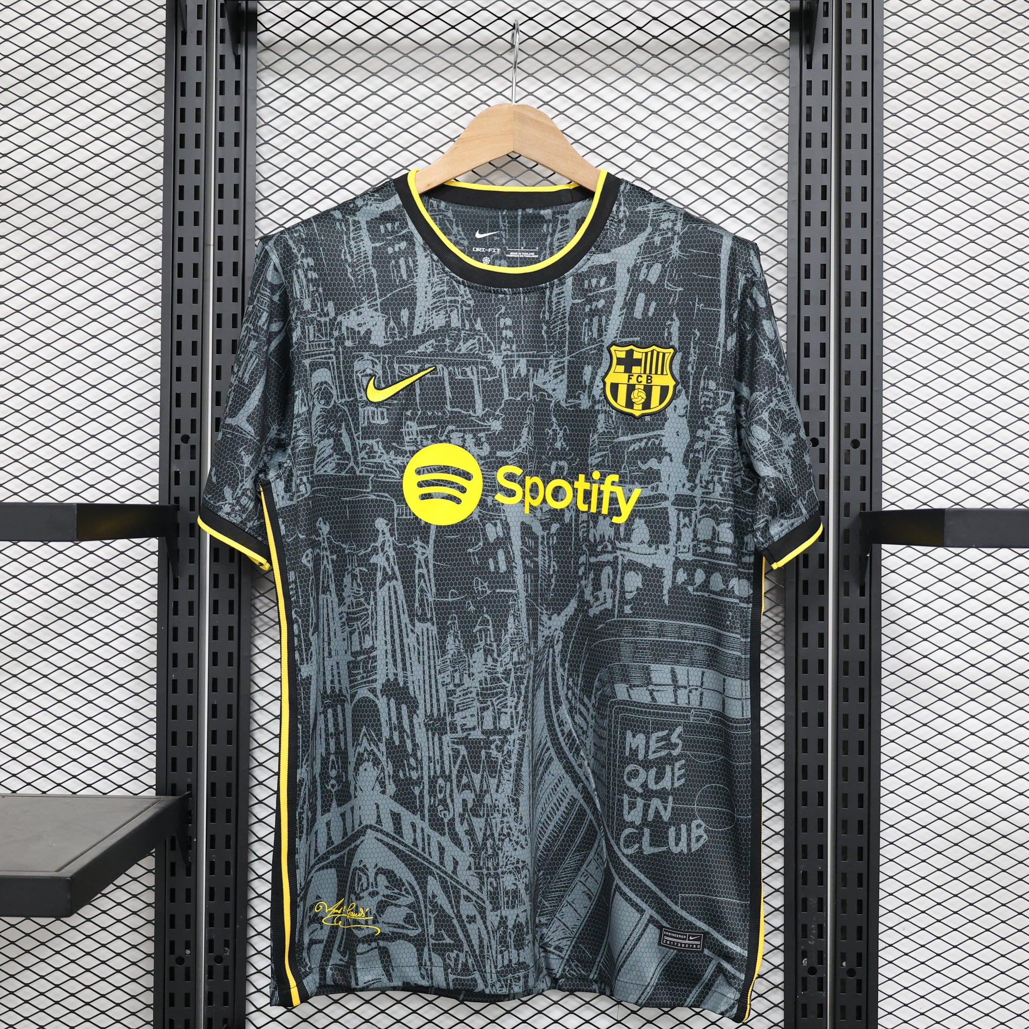 Camisa FC Barcelona "Black Yellow" (Versão Torcedor) | EDIÇÃO ESPECIAL