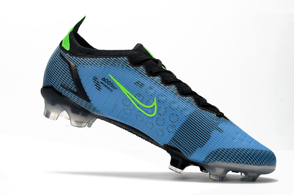 Chuteira de Campo Nike AIR Zoom Mercurial Vapor 14 Elite Blue/Green Logo | Football Boots