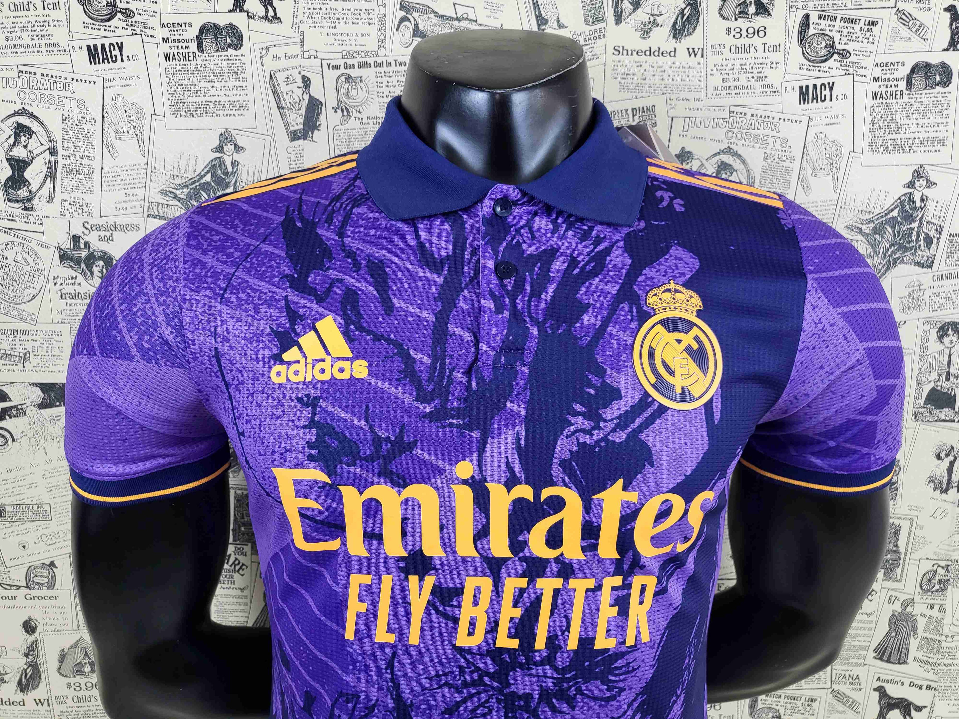 Camisa Real Madrid "Roxo Dragon Edition" 23/24 (Versão Jogador) | EDIÇÃO ESPECIAL
