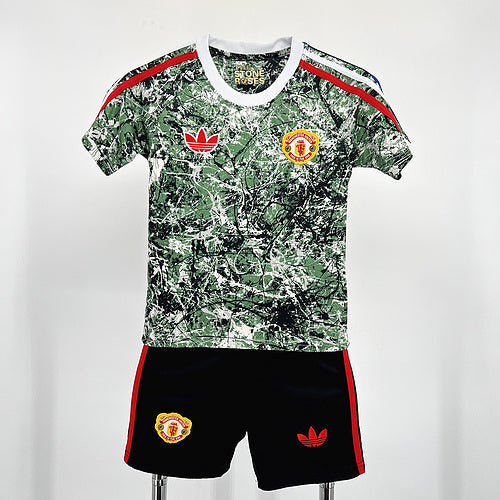 Kids Manchester United 2024∕25 Stone Roses Originals Icon Edition Kids Kit