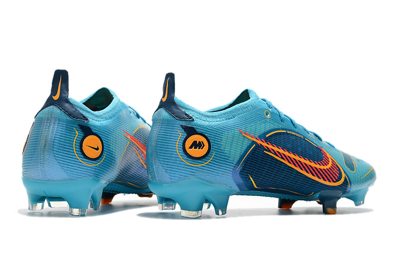 Chuteira de Campo Nike AIR Zoom Mercurial Vapor 14 Elite Cyan / Red Logo | Football Boots
