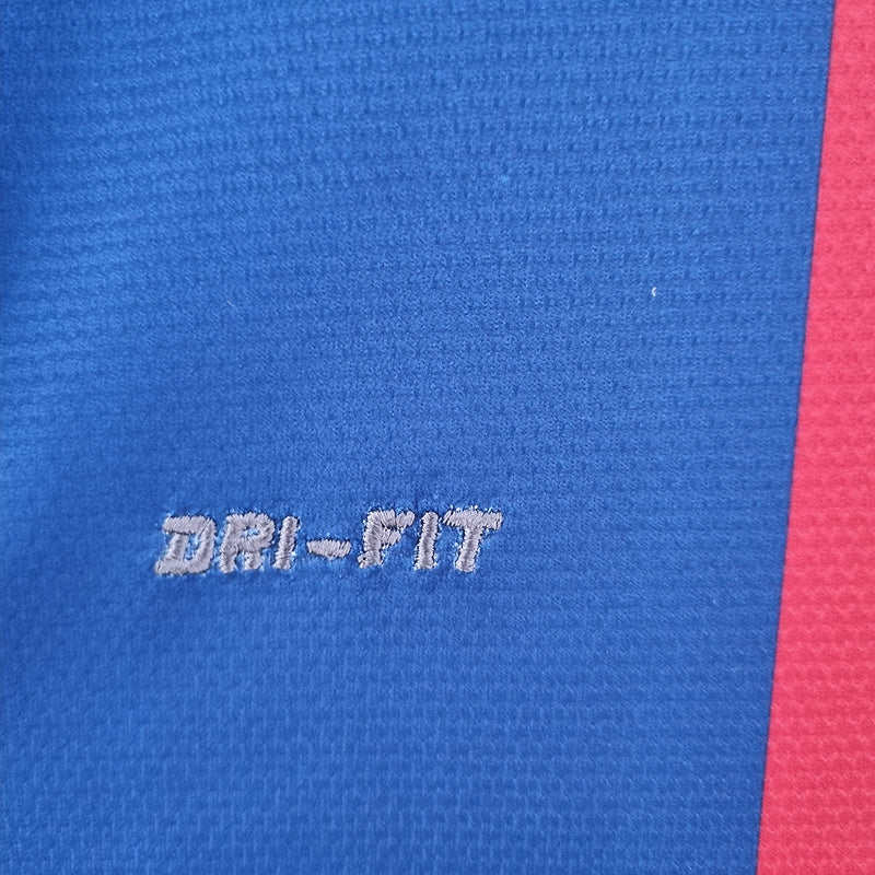 Camisa Barcelona Home 10/11 (Versão Manga Longa Retrô)