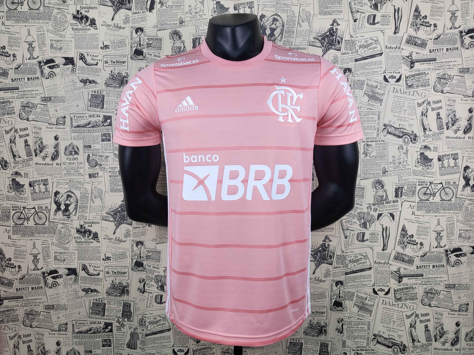 Camisa Flamengo "Outubro Rosa + Patrocínios" 21/22 (Versão Torcedor) | EDIÇÃO ESPECIAL