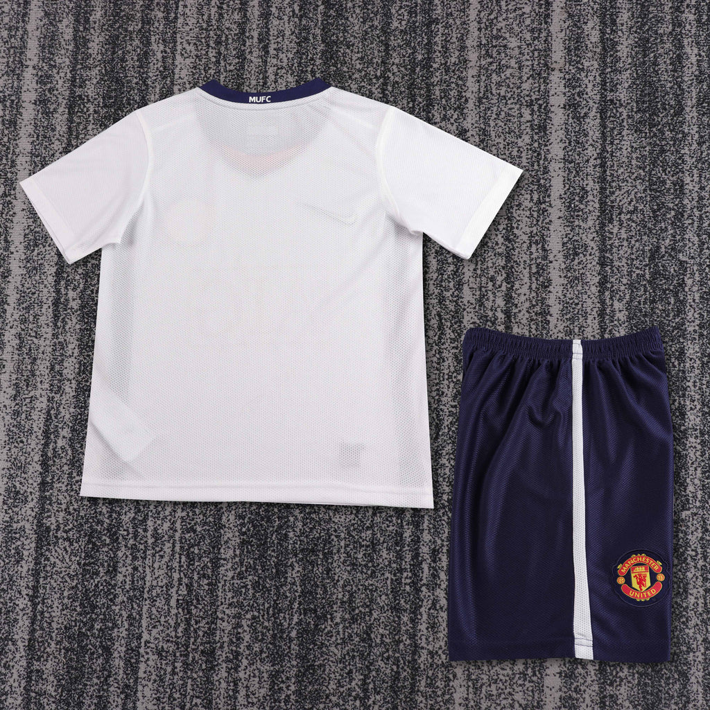 Camisa Manchester United Away 08/09 Conjunto Infantil (Versão Retrô)