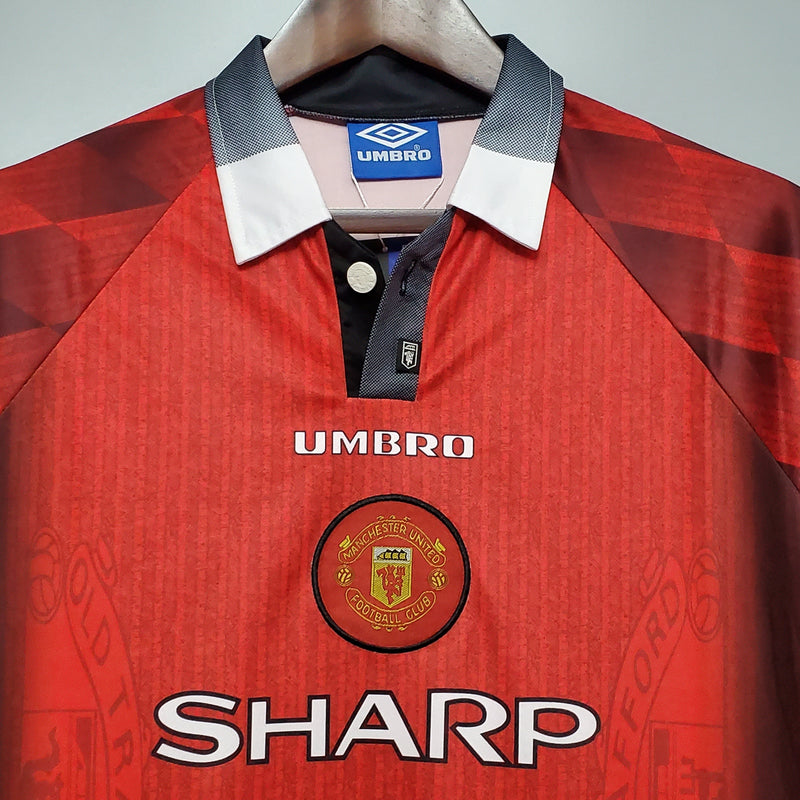 MANCHESTER UNITED I 1996 homem (RETRO) MANGA LONGA