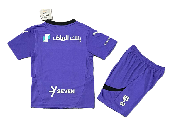 Kit Al Hilal Third 24/25 Conjunto Infantil (Versão Torcedor)