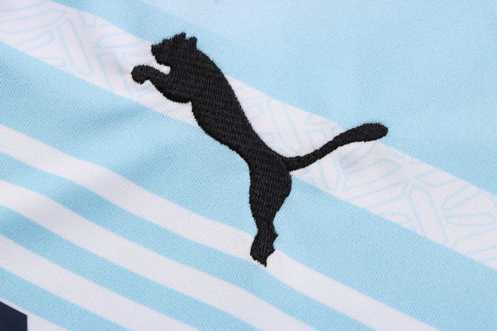 Kit Pre-Treino Manchester City F.C. Conjunto Adulto/Infantil (Versão Torcedor)