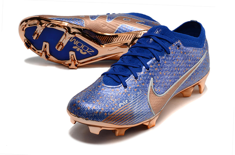 Chuteira de Campo Nike AIR Zoom Mercurial Vapor 15 Elite Blue and Bronze Nugget | Football Boots