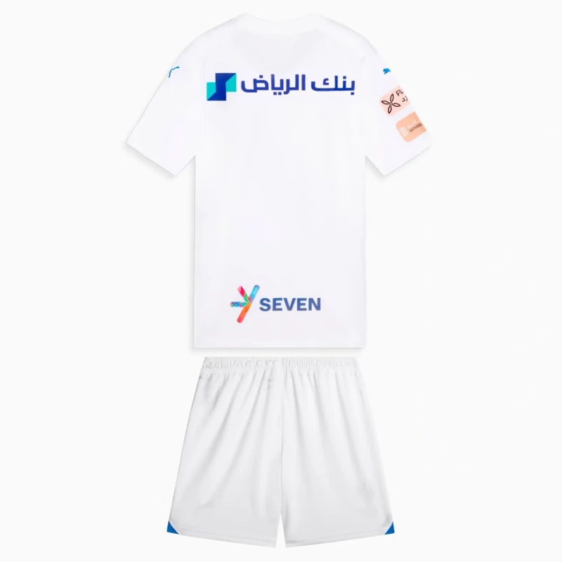 Kit Al Hilal Away 23/24 Conjunto Infantil (Versão Torcedor)