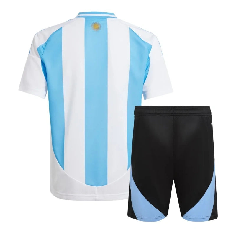 Kit Seleção Argentina Home 2024 Conjunto Infantil (Versão Torcedor)