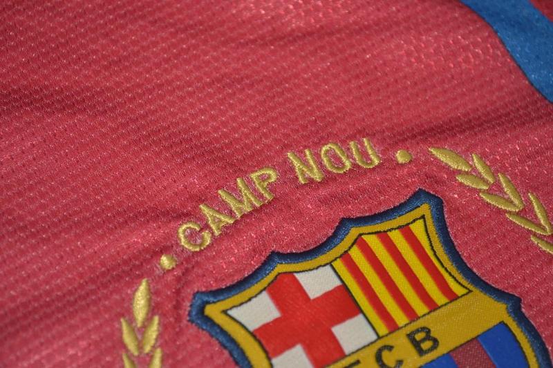Camisa Barcelona Home 07/08 (Versão Manga Longa Retrô)