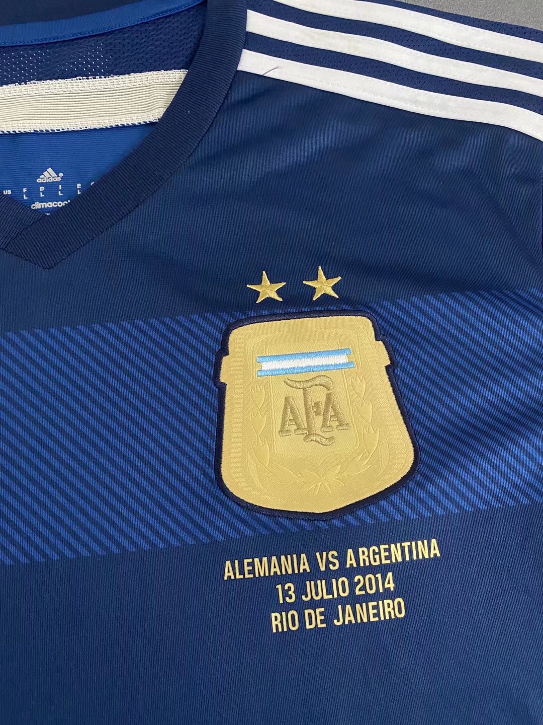 Camisa Seleção Argentina Away 2014 (Versão Manga Longa Retrô)