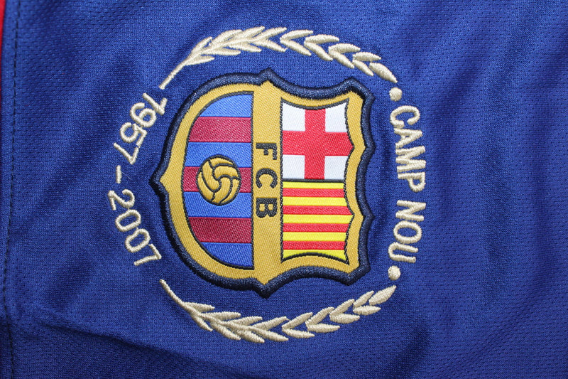 Kit Barcelona Home Conjunto Infantil 07/08 (Versão Retrô)
