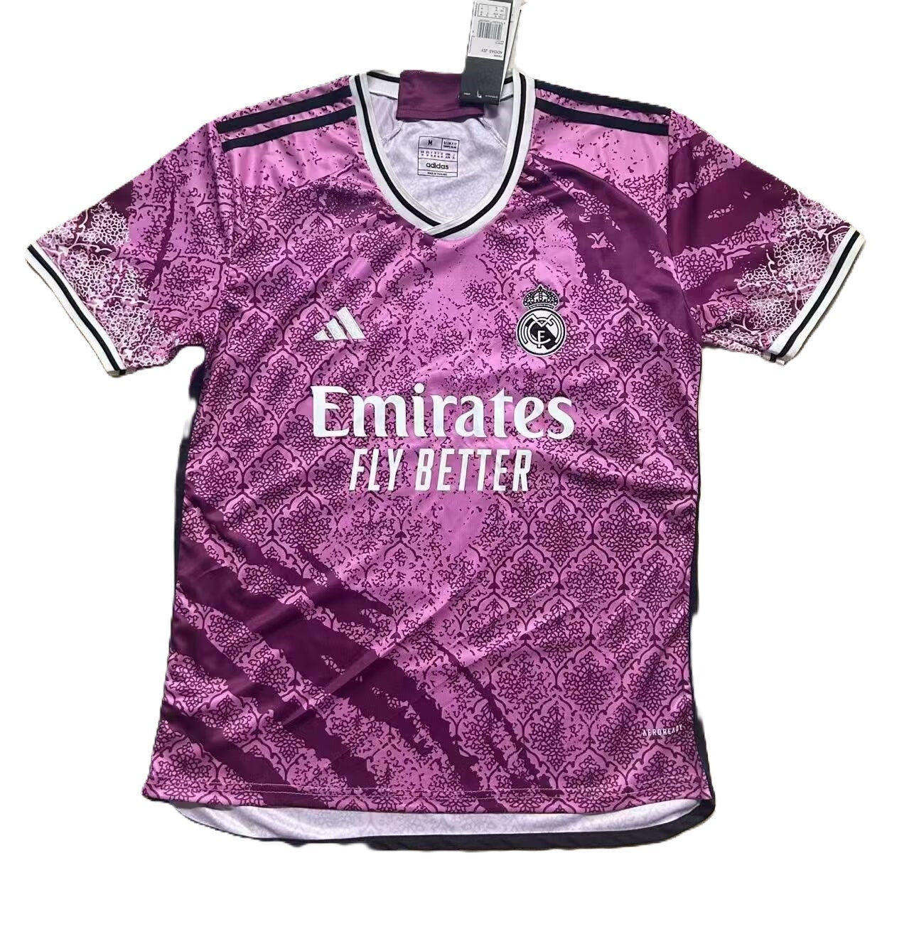 Camisa Real Madrid CF "Pink Fucsia Flower" (Versão Torcedor) | EDIÇÃO ESPECIAL