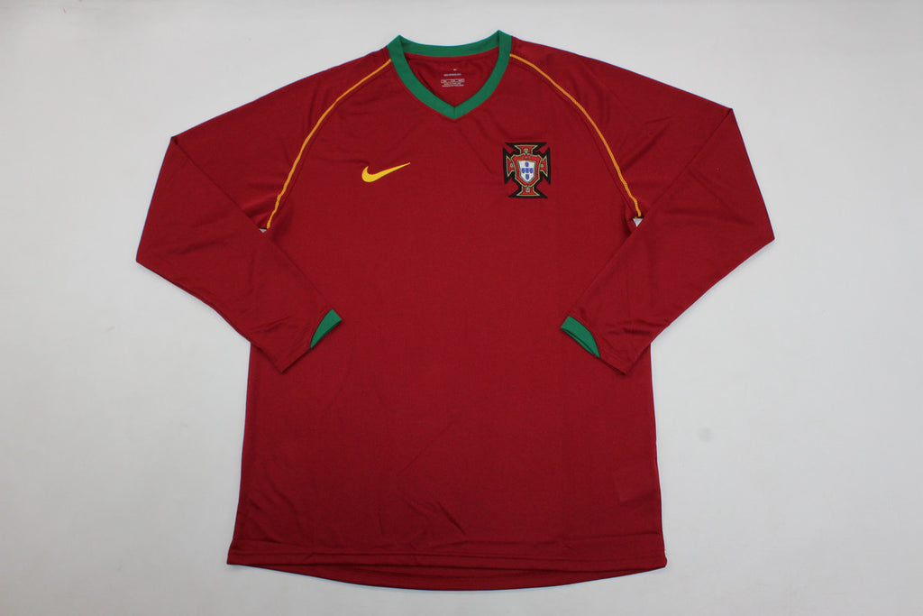 Camisa Seleção Portuguesa Home 2006  (Versão Manga Longa Torcedor Retrô)