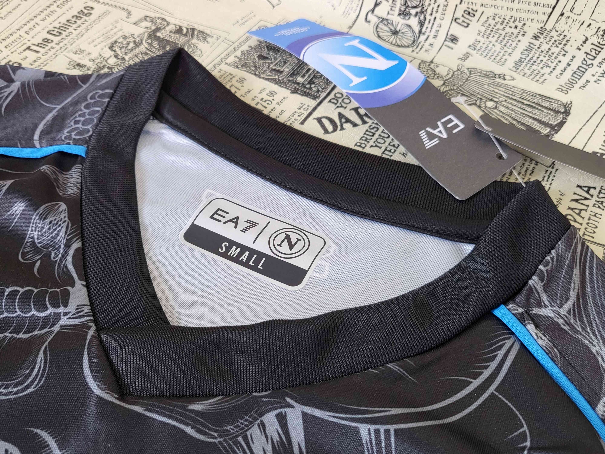 Camisa SSC Napoli "Black Skull" 23/24 (Versão Torcedor) | EDIÇÃO ESPECIAL