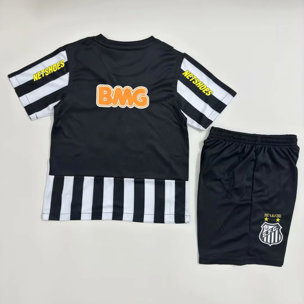 Camisa do Santos Away 2012 Conjunto Infantil (Versão Retrô)