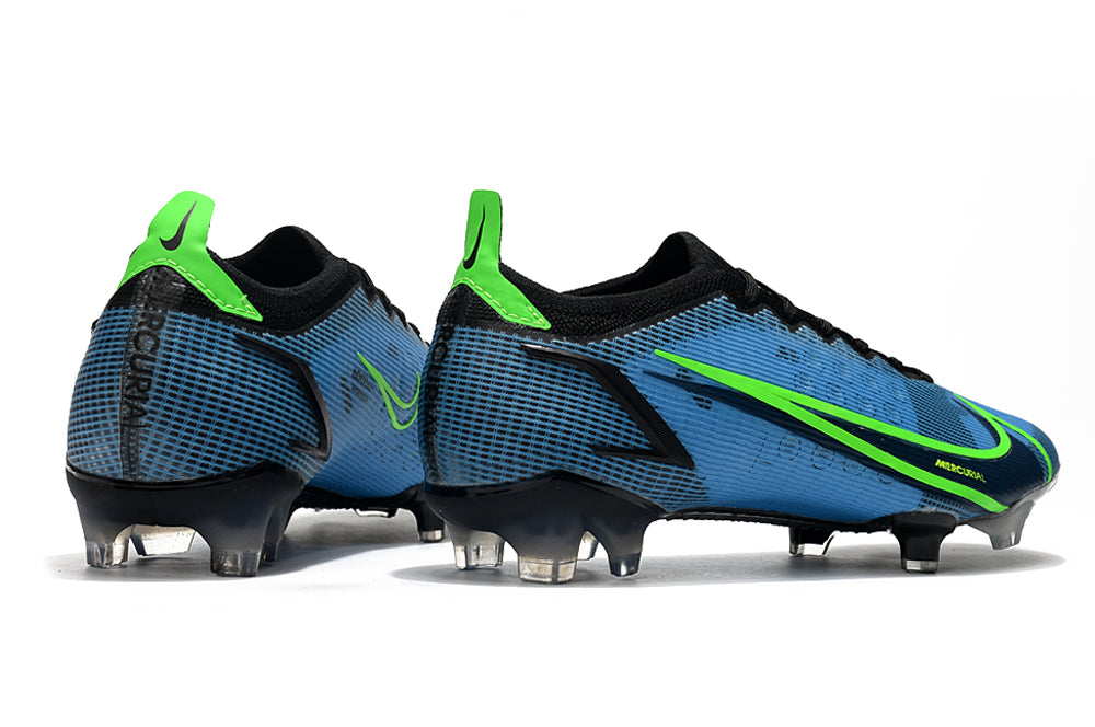Chuteira de Campo Nike AIR Zoom Mercurial Vapor 14 Elite Blue/Green Logo | Football Boots