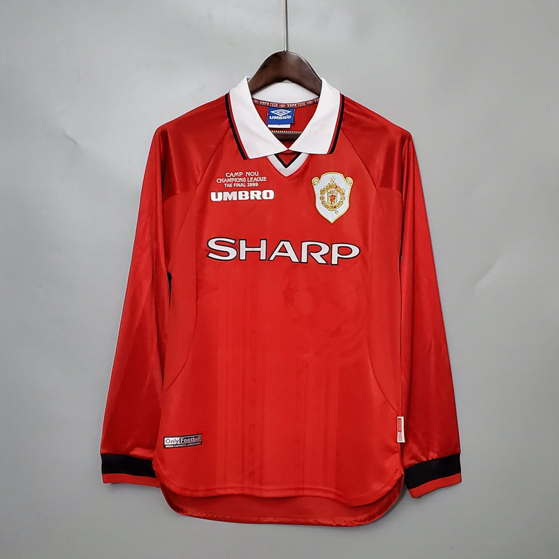 MANCHESTER UNITED I 99/00 homem (RETRO) MANGA LONGA