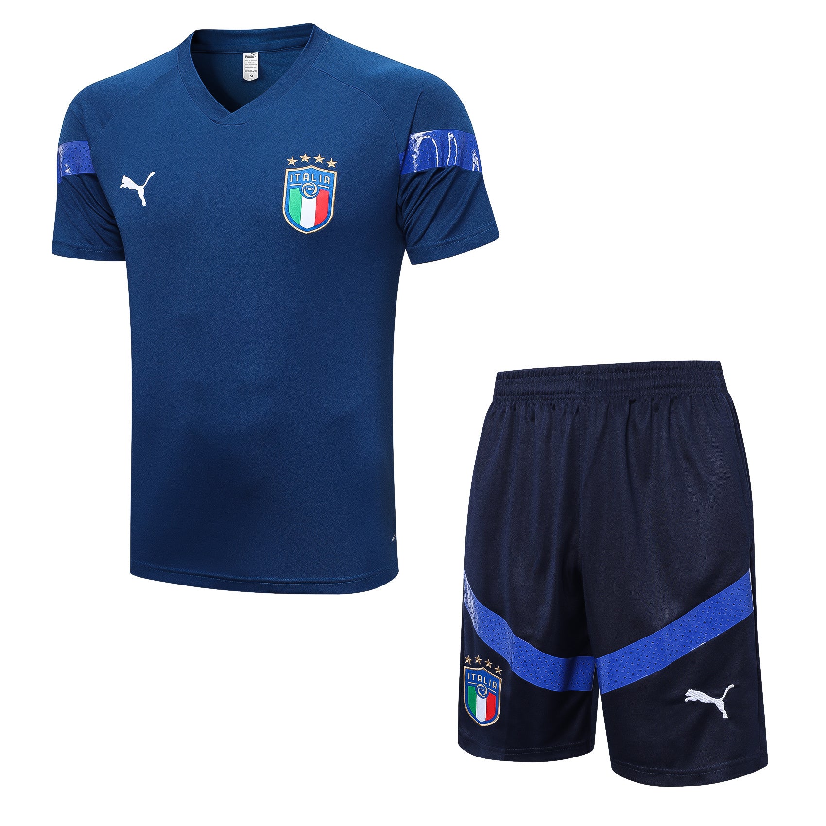 Kit Pre-Treino Seleção Itália Conjunto Adulto/Infantil (Versão Torcedor)
