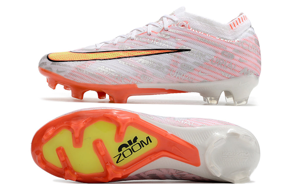 Chuteira de Campo Nike Air Zoom Mercurial Vapor 15 Elite FG White/Orange| Football Boots