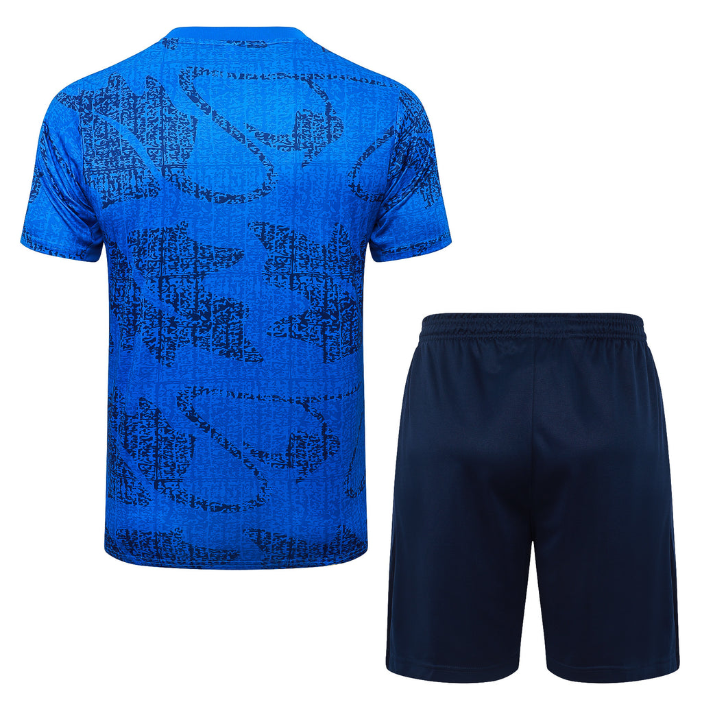 Kit Pre-Treino Seleção França Conjunto Adulto/Infantil (Versão Torcedor)