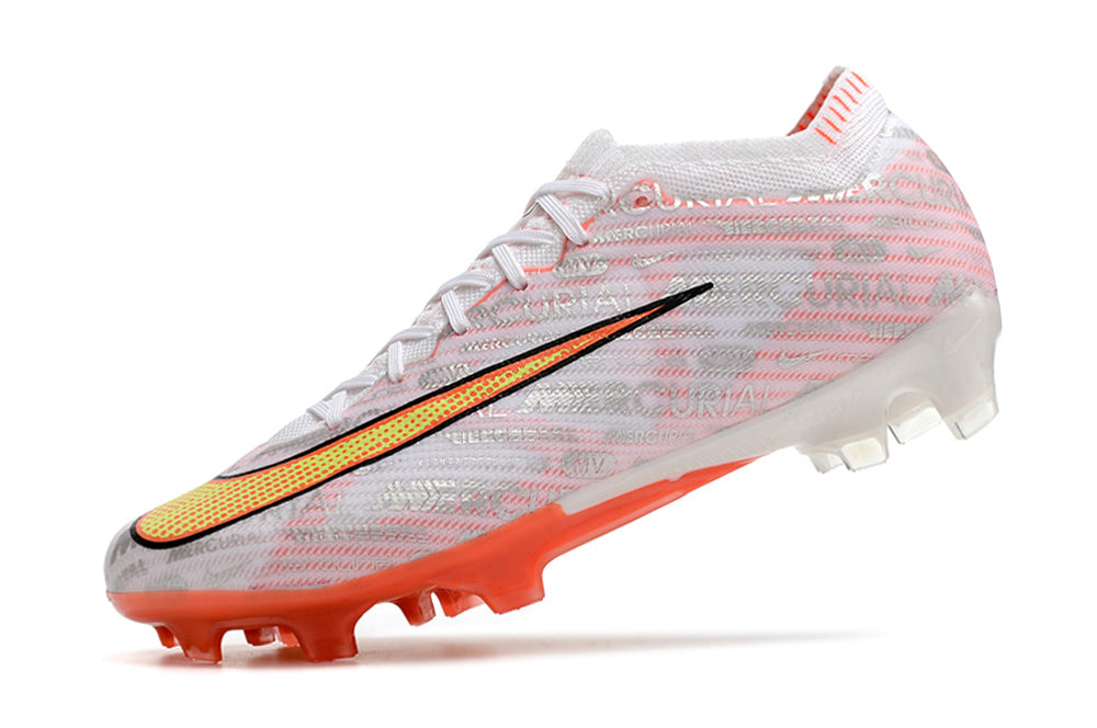 Chuteira de Campo Nike Air Zoom Mercurial Vapor 15 Elite FG White/Orange| Football Boots