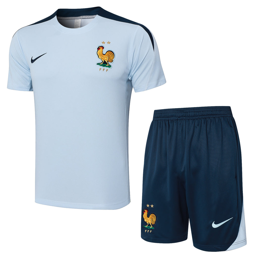 Kit Pre-Treino Seleção da França Adulto/Infantil (Versão Torcedor)