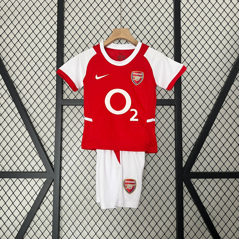 CAMISOLA ARSENAL I 02/04 CONJUNTO INFANTIL (RETRO)