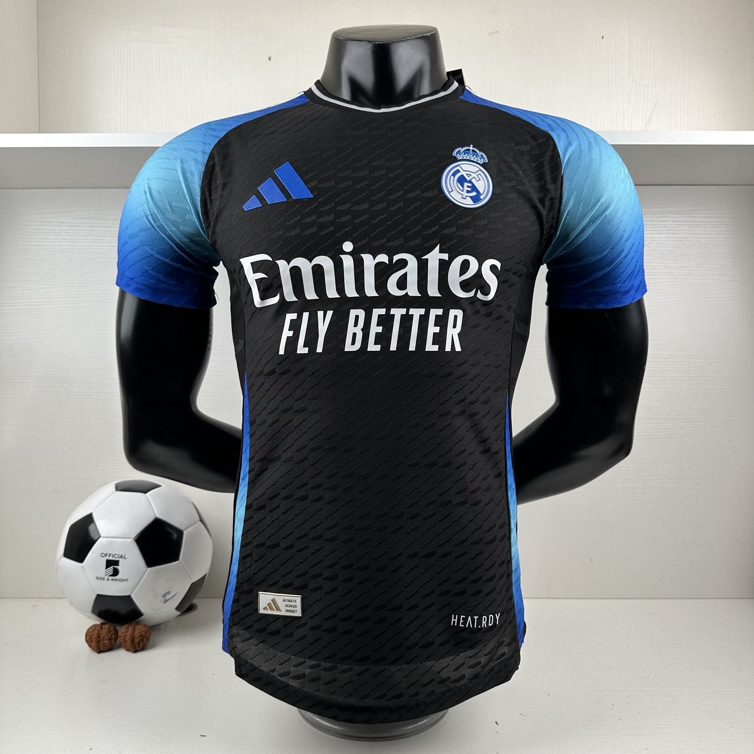 Camisa Real Madrid "Black Blue" 24/25 (Versão Jogador) | EDIÇÃO ESPECIAL