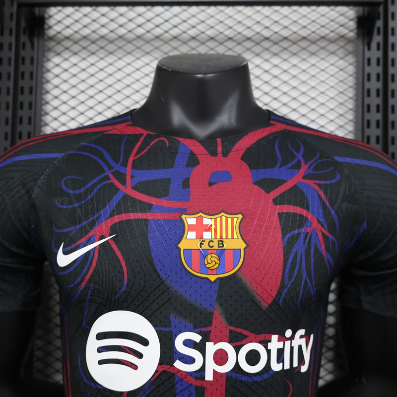 Camisa FC Barcelona "The Heart" 24/25 (Versão Jogador) | EDIÇÃO ESPECIAL