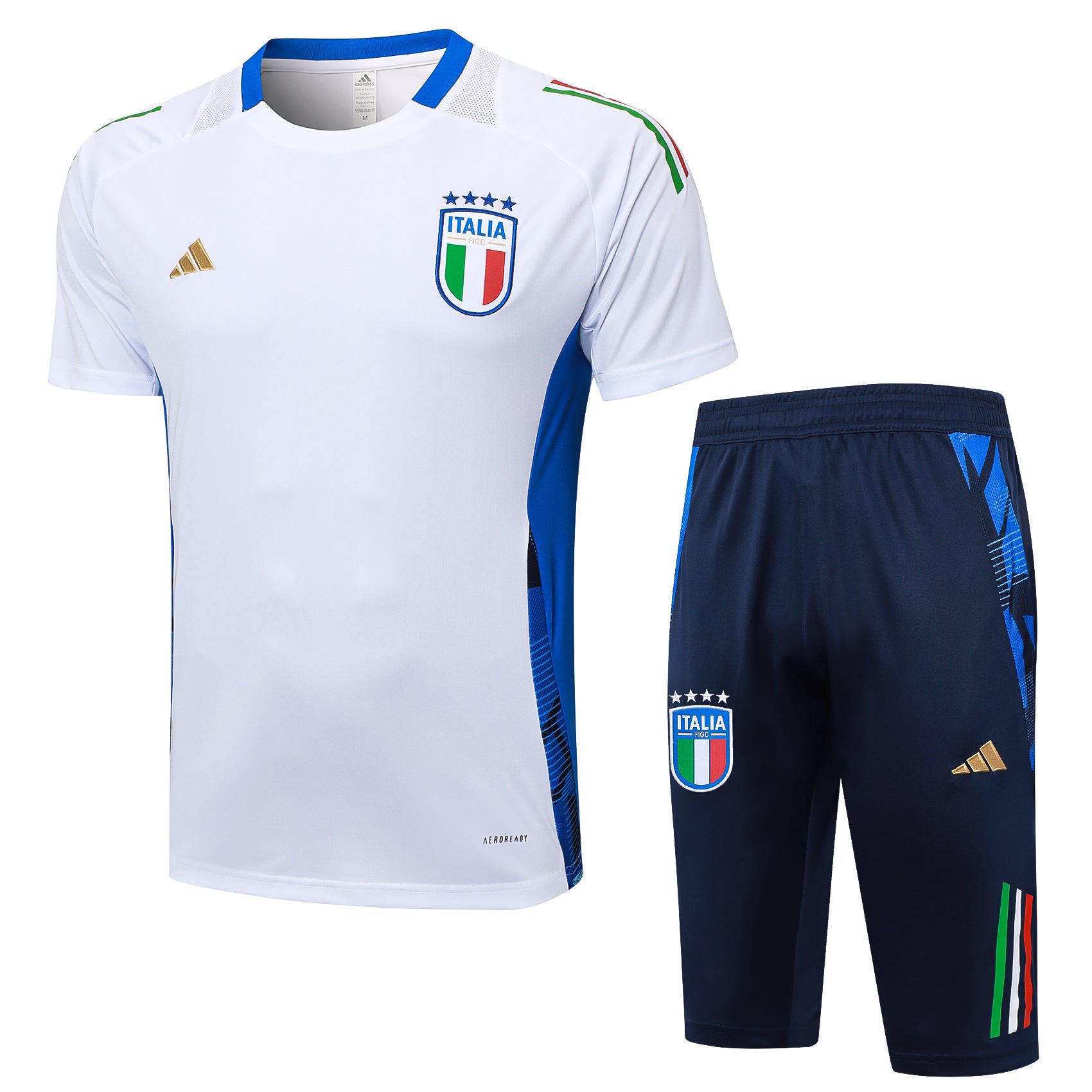 Kit Pre-Treino Seleção Itália Conjunto Adulto/Infantil (Versão Torcedor)