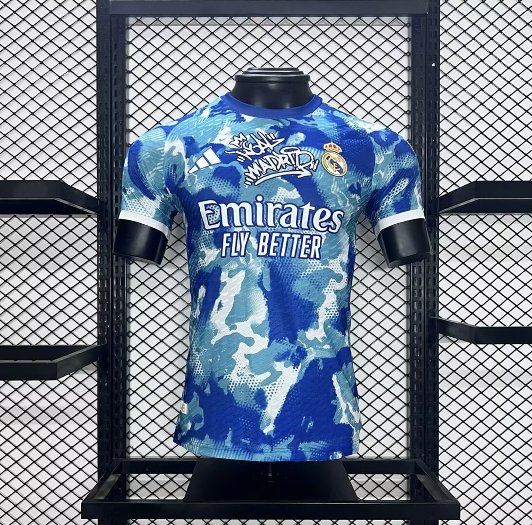 Camisa Real Madrid CF "Blue Cammo" (Versão Jogador) | EDIÇÃO ESPECIAL